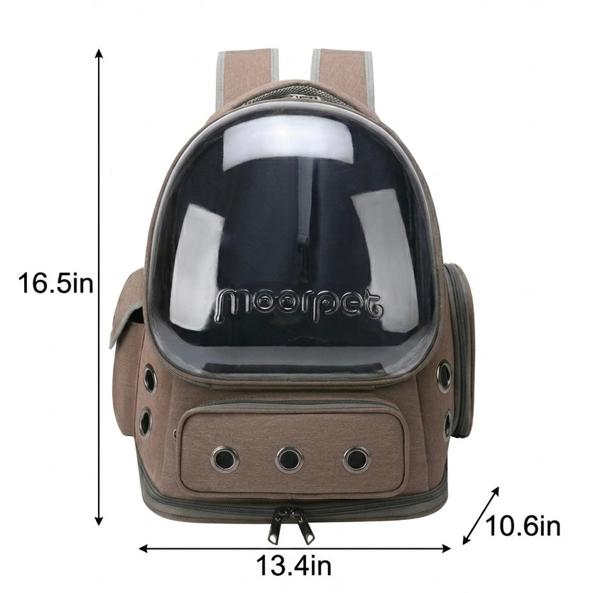 Bubble Window Pet Carrier Backpack | Breathable Mesh & Padded Straps