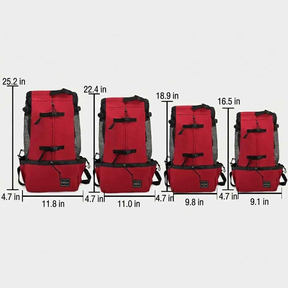 Ergonomic Dog Backpack Carrier | Breathable Mesh & Built-In Safety