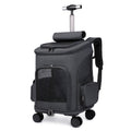 Foldable Pet Backpack with Wheels