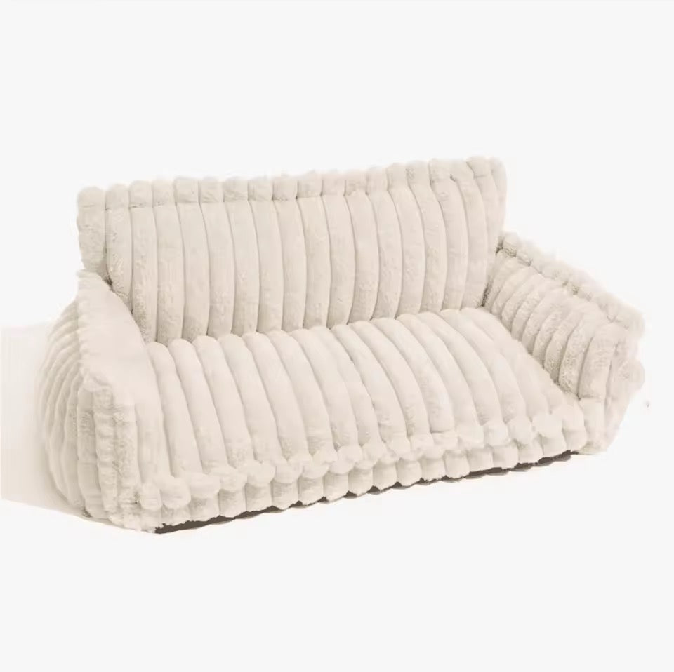 Orthopedic Dog Bed with Elevated Headrest