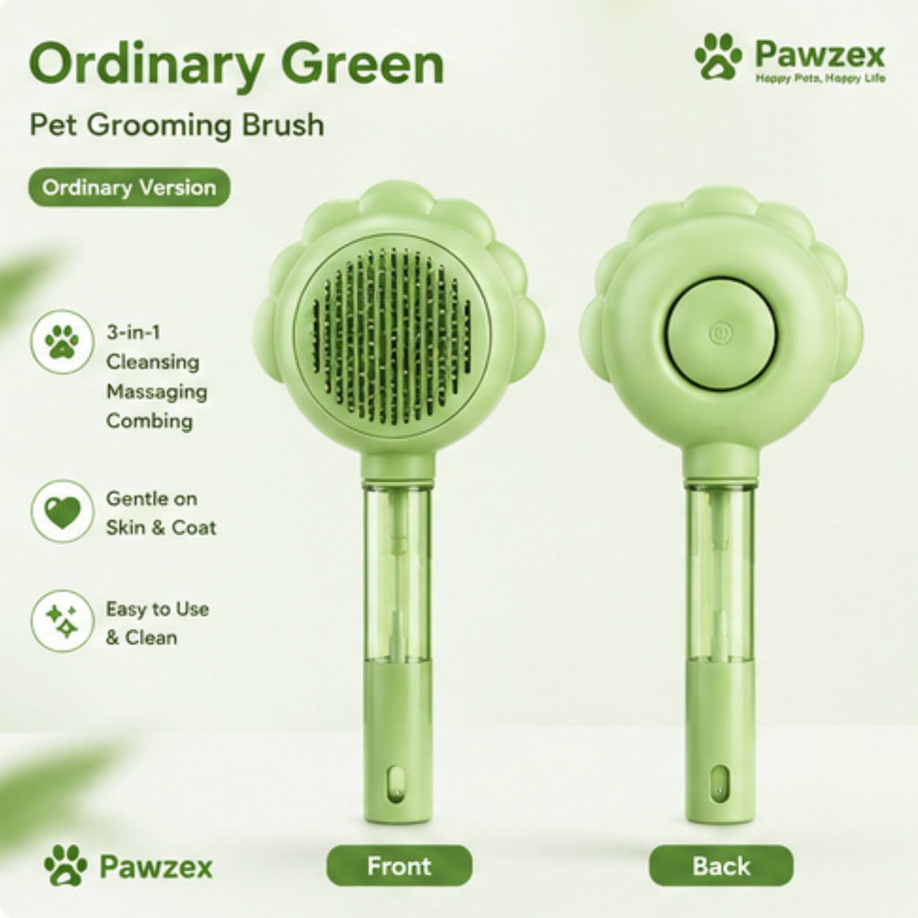 2-in-1 Self-Cleaning Pet Brush with Spray