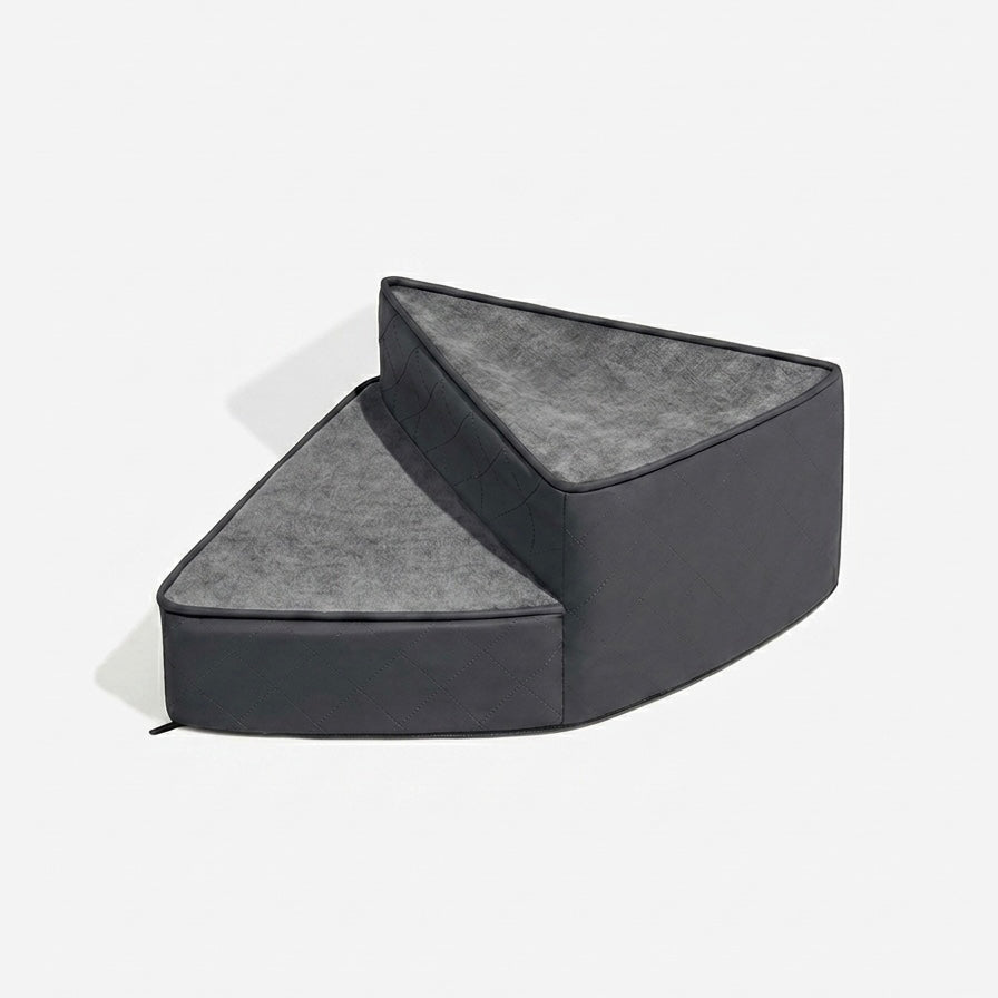 Spiral Dog Stairs for Beds & Sofas | Faux Leather & Joint-Friendly