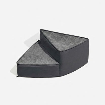 Spiral Dog Stairs for Beds & Sofas | Faux Leather & Joint-Friendly