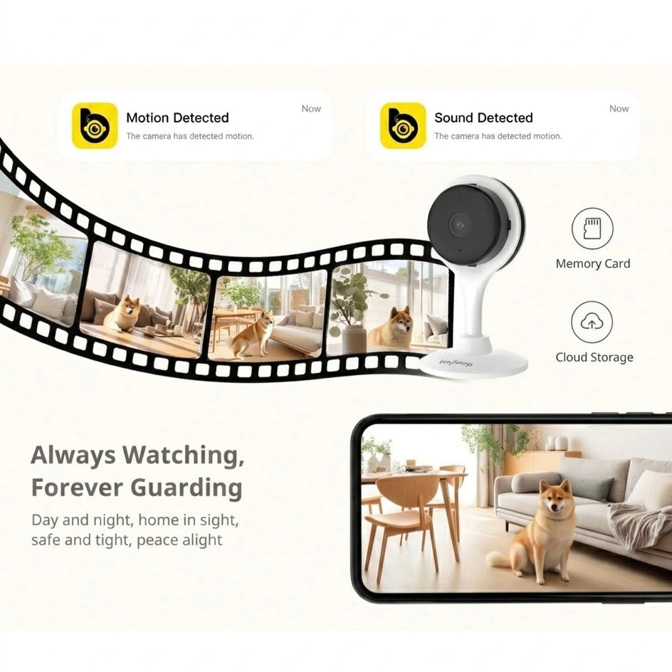 Smart Indoor Pet Camera for Peace of Mind