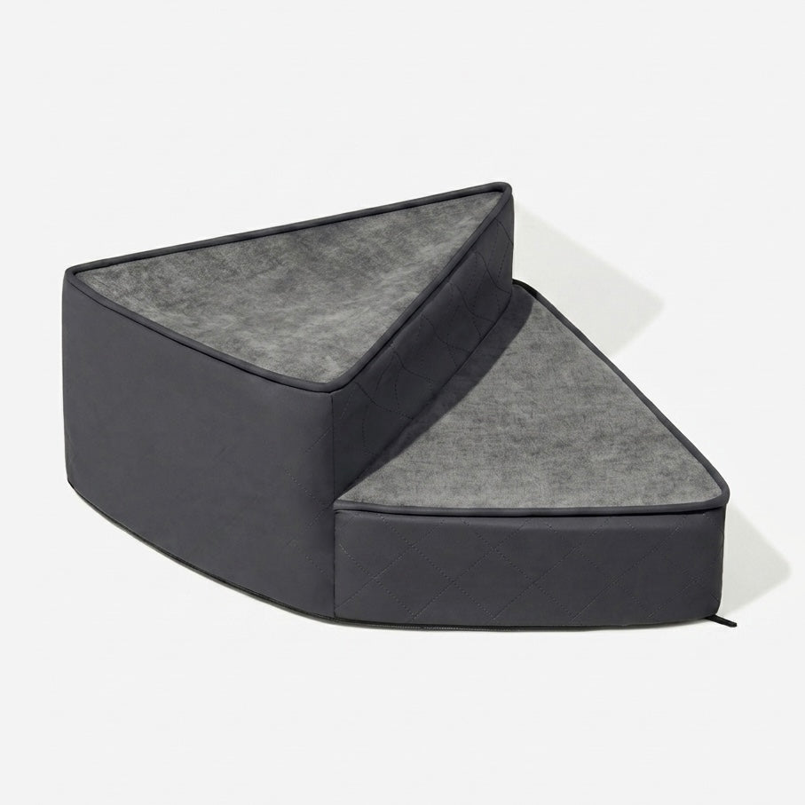 Spiral Dog Stairs for Beds & Sofas | Faux Leather & Joint-Friendly