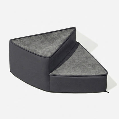 Spiral Dog Stairs for Beds & Sofas | Faux Leather & Joint-Friendly