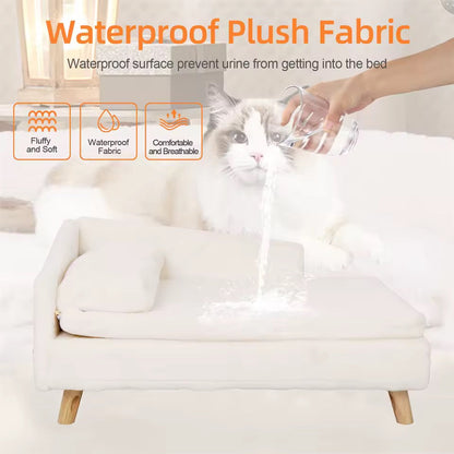 Elevated Pet Sofa Bed for Cats & Small Dogs