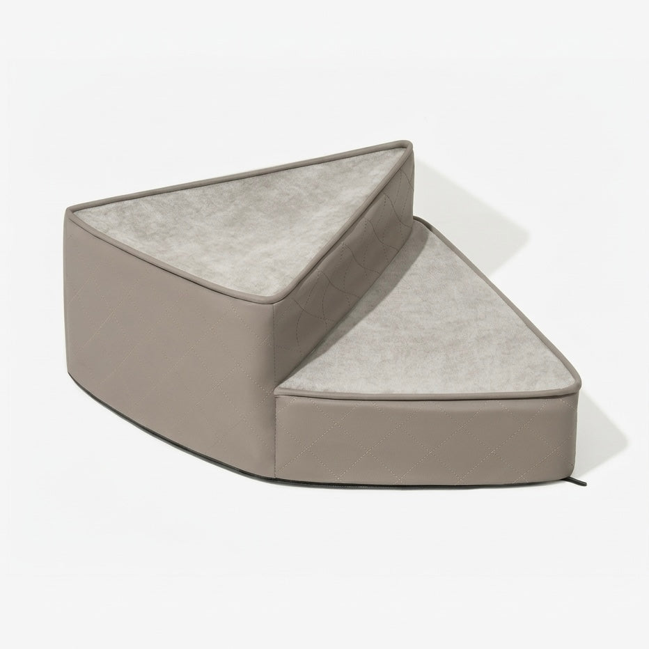 Spiral Dog Stairs for Beds & Sofas | Faux Leather & Joint-Friendly