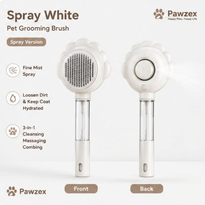 2-in-1 Self-Cleaning Pet Brush with Spray