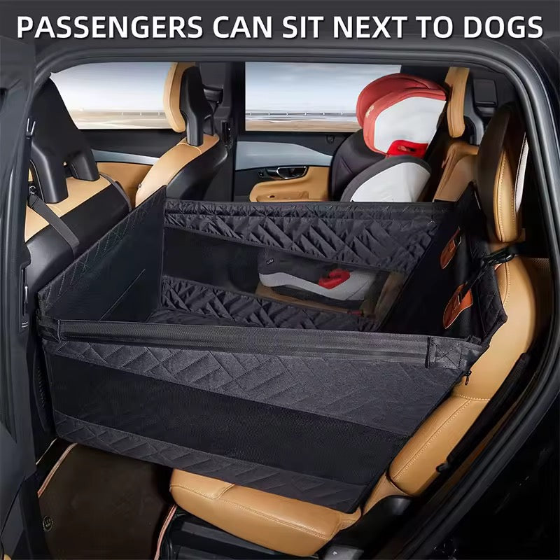 Dog Car Seat Extender | Hard Bottom Waterproof Platform & Adjustable