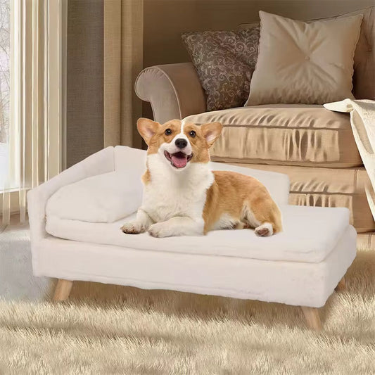 Elevated Pet Sofa Bed for Cats & Small Dogs