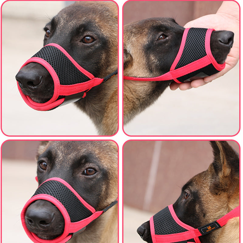 Adjustable Breathable Pet Muzzle for Dogs