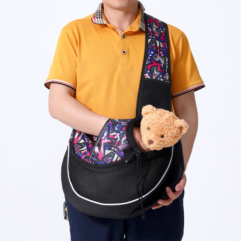 Crossbody Pet Carrier Bag for Small Dogs & Cats
