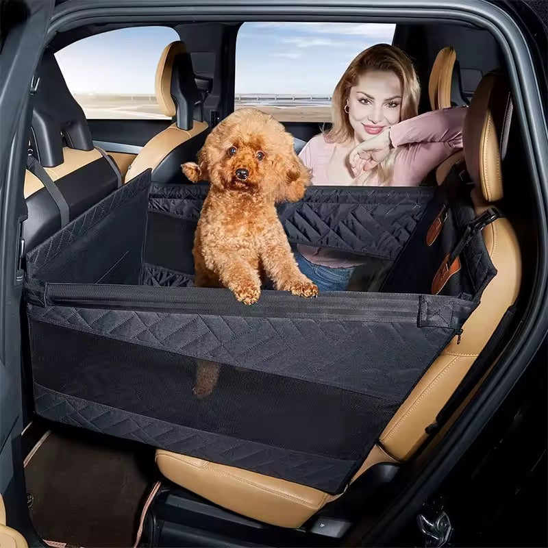 Dog Car Seat Extender | Hard Bottom Waterproof Platform & Adjustable