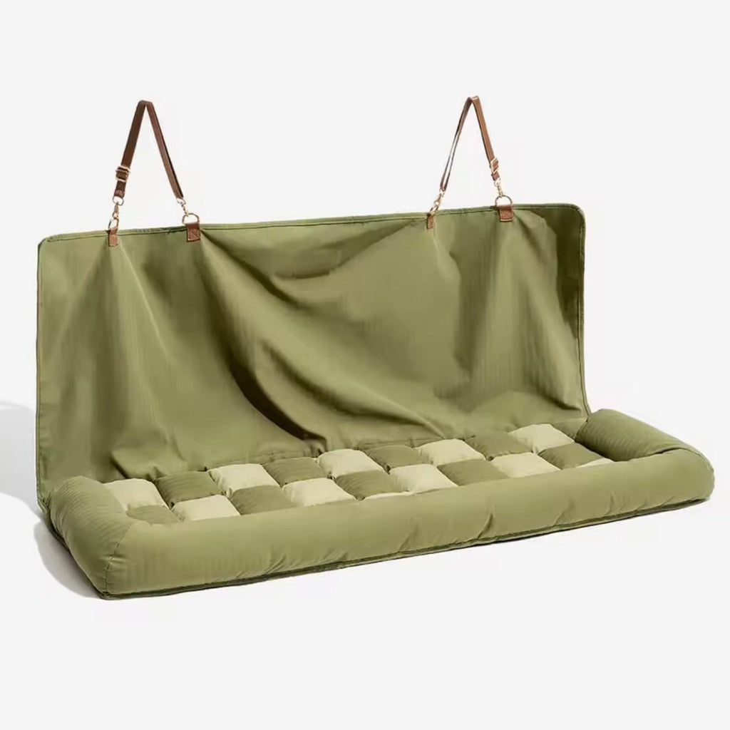 Large Dog Car Seat Bed | Waterproof Bolstered Travel Nest Anti-Slip