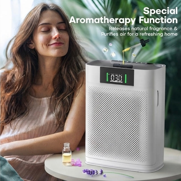 Large-Room Pet Air Purifier | H13 HEPA & PM2.5 Display up to 2300 sq