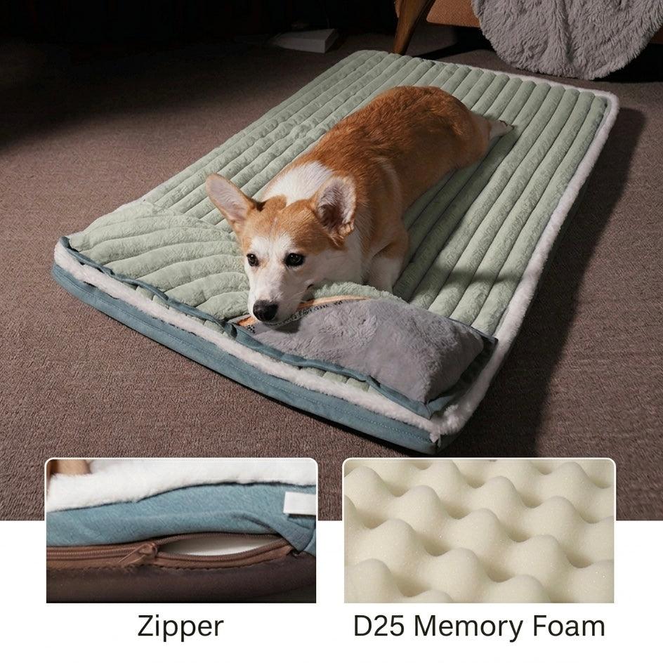 Memory Foam Dog Mat | Ergonomic Support & Removable Washable Cover
