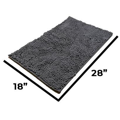 Absorbent Chenille Entryway Rug for Muddy Paws