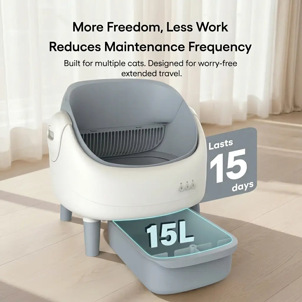 Automatic Self-Cleaning Cat Litter Box