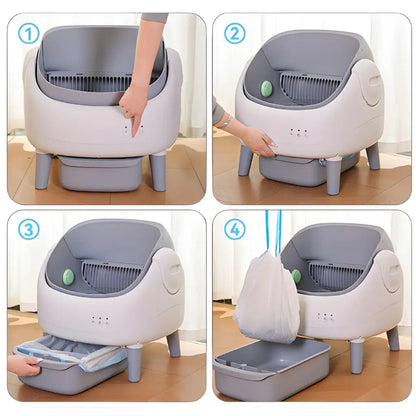 Automatic Self-Cleaning Cat Litter Box