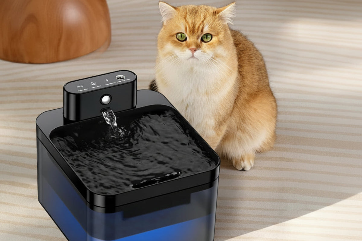 Cat Water Fountain That Encourages Hydration | 2.2L Quiet Sensor Pump