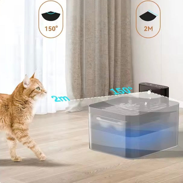Cat Water Fountain That Encourages Hydration | 2.2L Quiet Sensor Pump