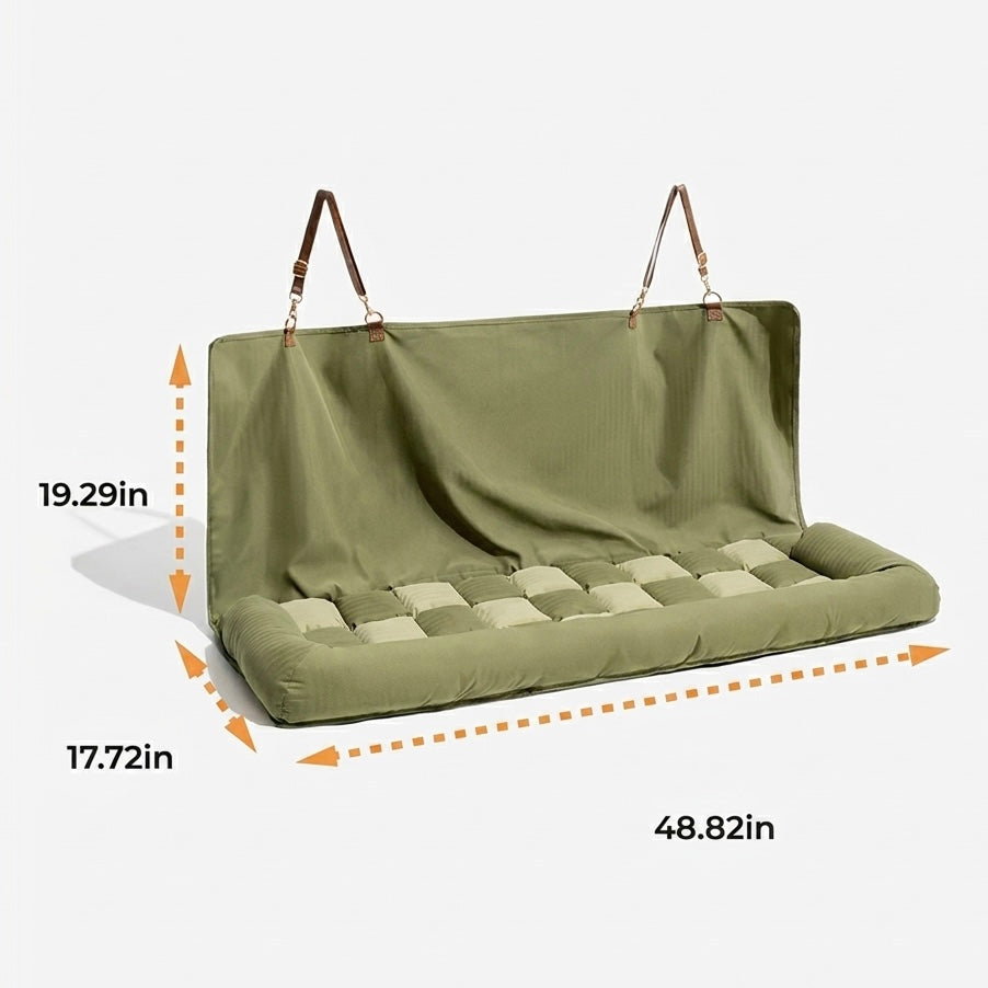 Large Dog Car Seat Bed | Waterproof Bolstered Travel Nest Anti-Slip