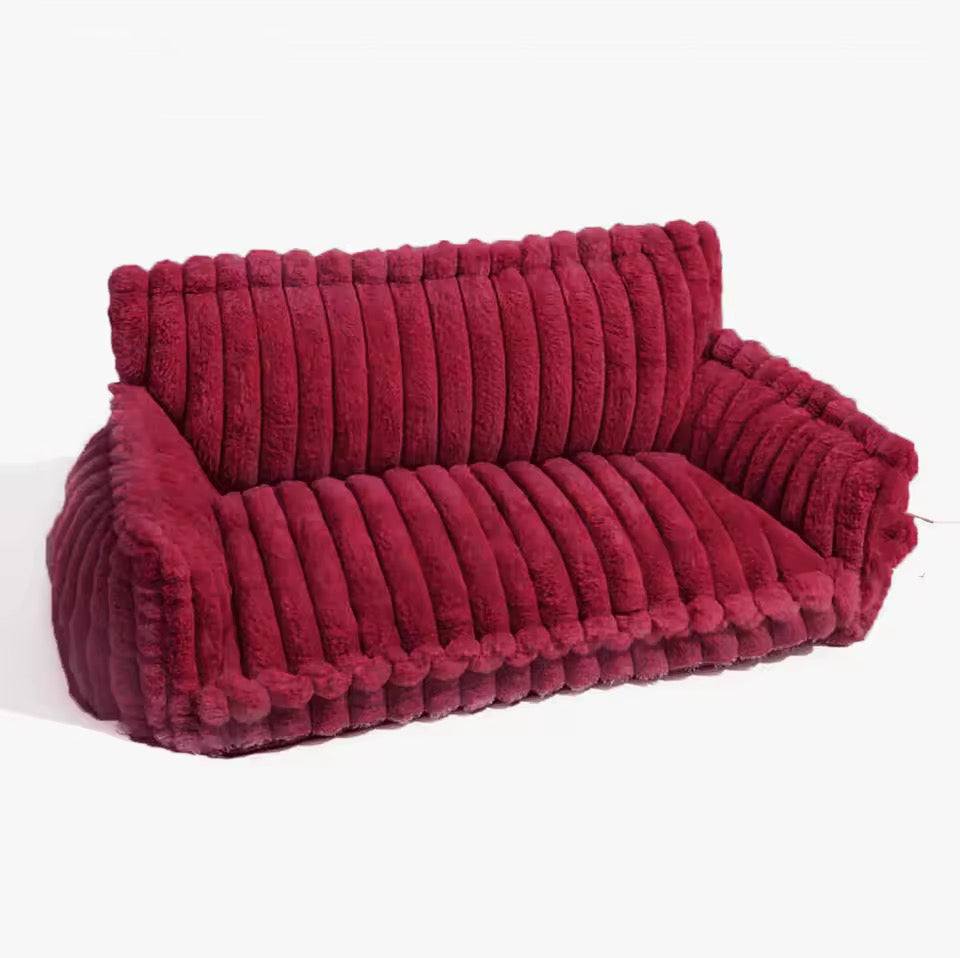 Orthopedic Dog Bed with Elevated Headrest