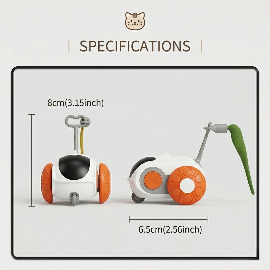 Interactive Cat Toy Wand with Remote | Motion Play for Bored Cats