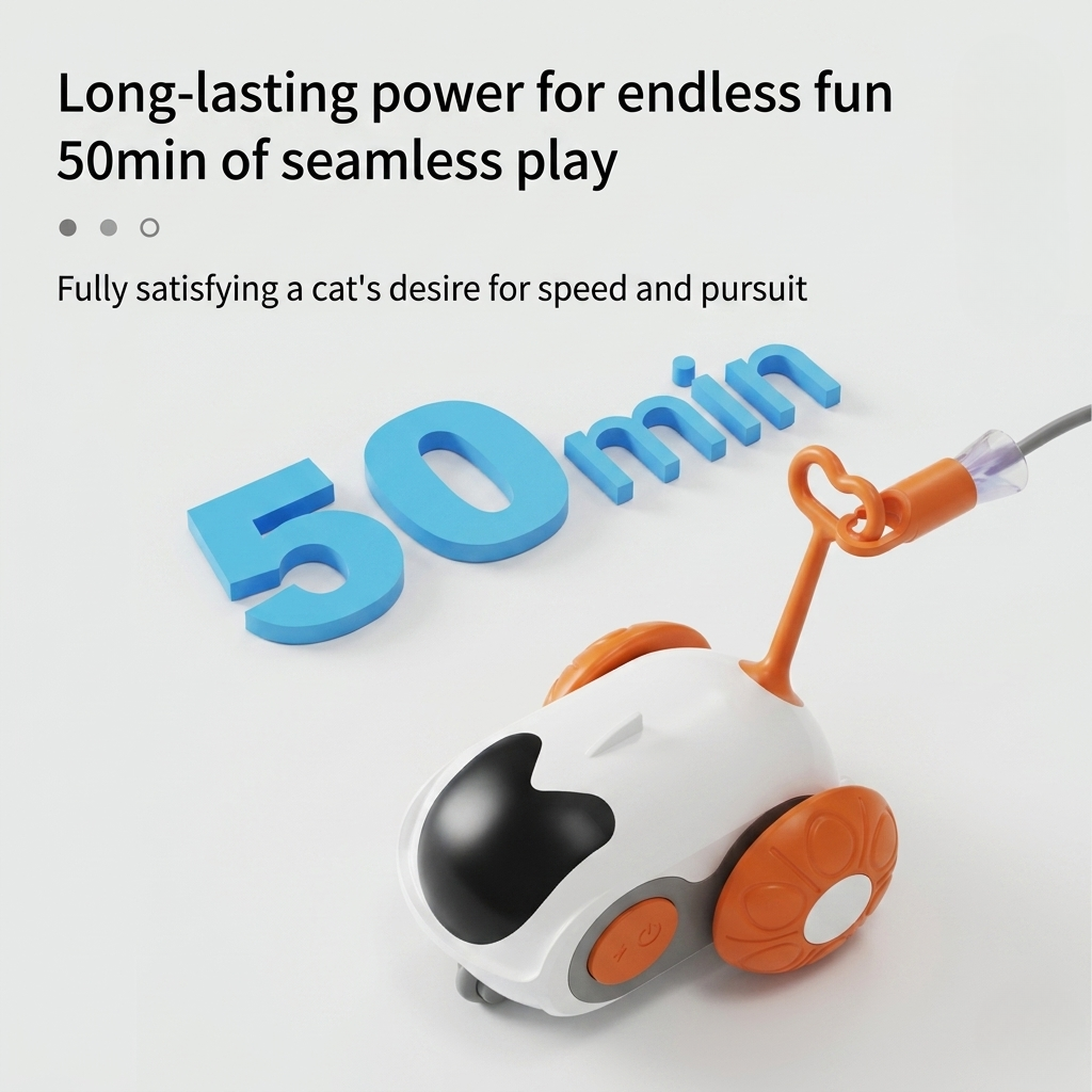 Interactive Cat Toy Wand with Remote | Motion Play for Bored Cats