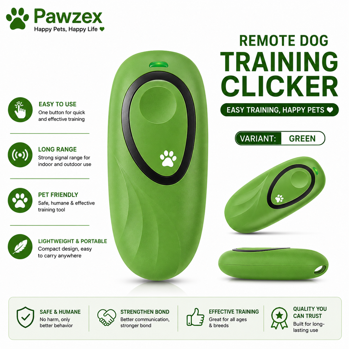 Handheld Ultrasonic Dog Trainer Device