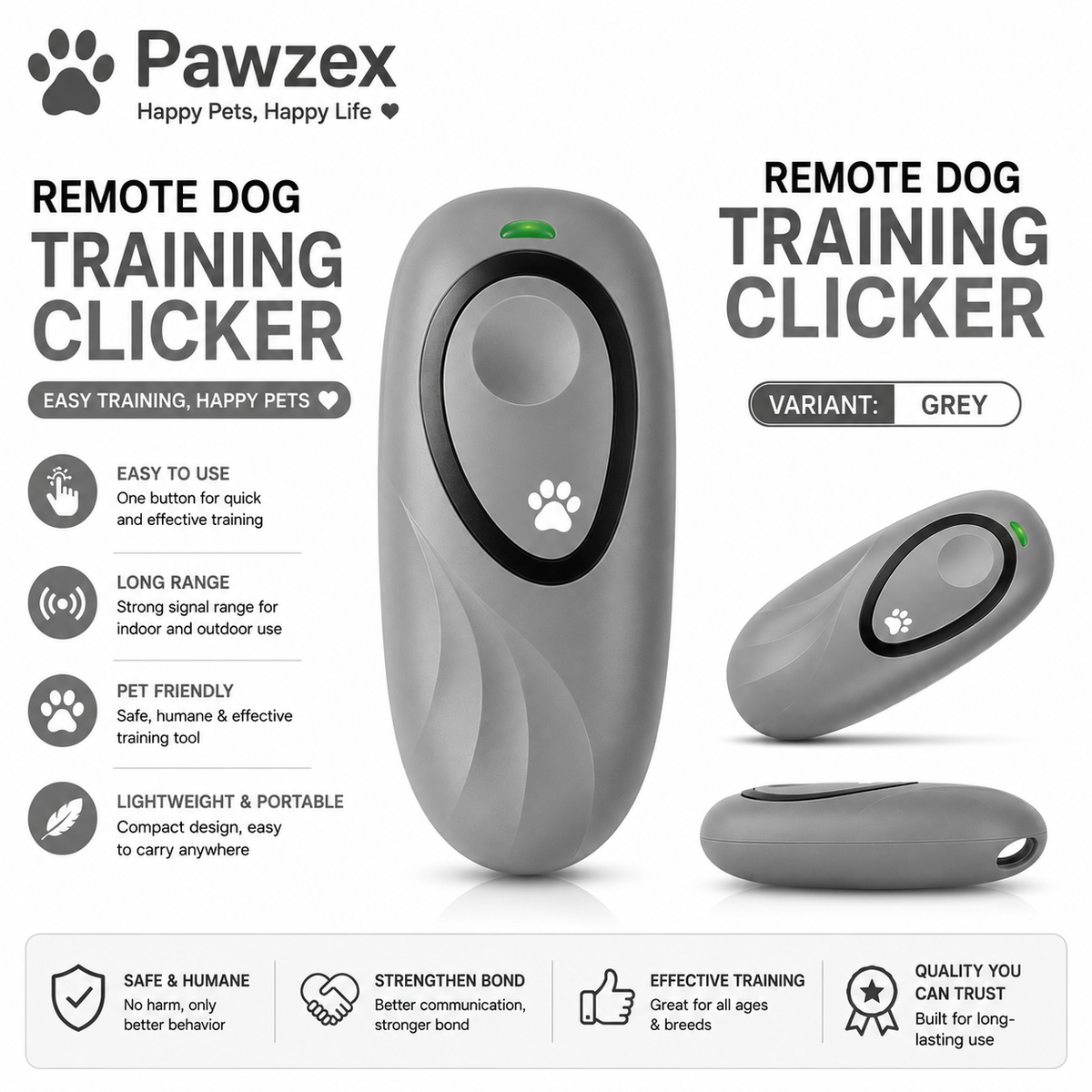 Handheld Ultrasonic Dog Trainer Device