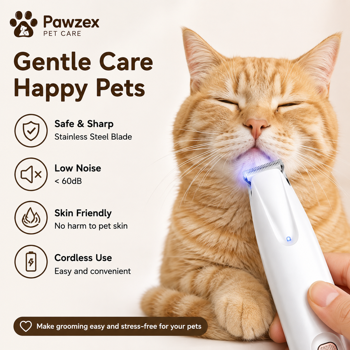 LED Pet Paw Trimmer for Dogs & Cats