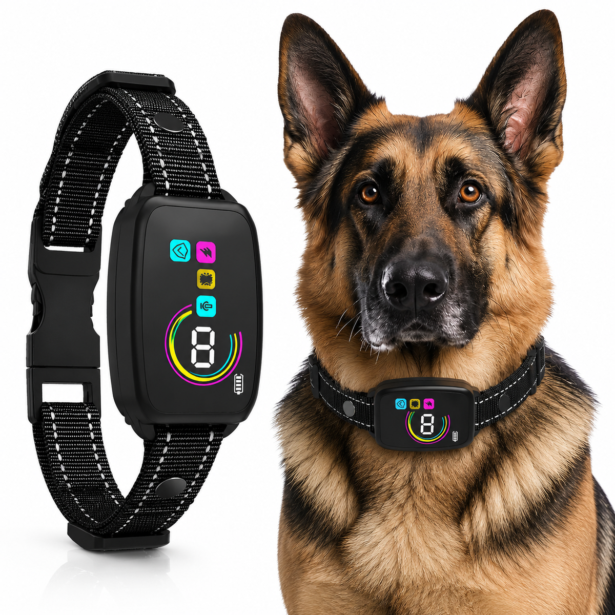 Smart Anti-Bark Dog Collar with Auto Modes