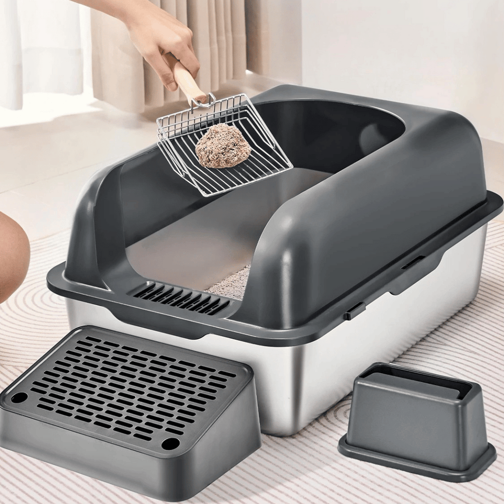 Extra-Large Cat Litter Box That Cuts Odor | High Sides & UV Fresh