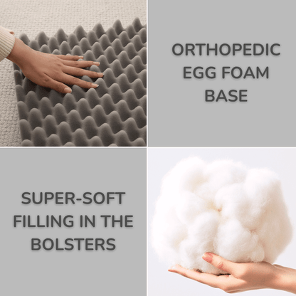 Orthopedic Dog Bed for Joint Relief | Bolster Foam Support