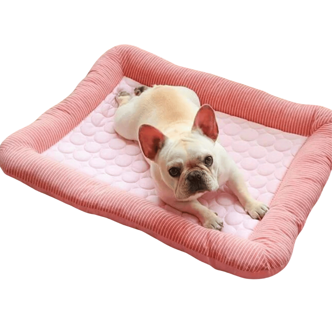 Cooling Dog Mat for Hot Days | Ice Silk, Non-Slip & Washable