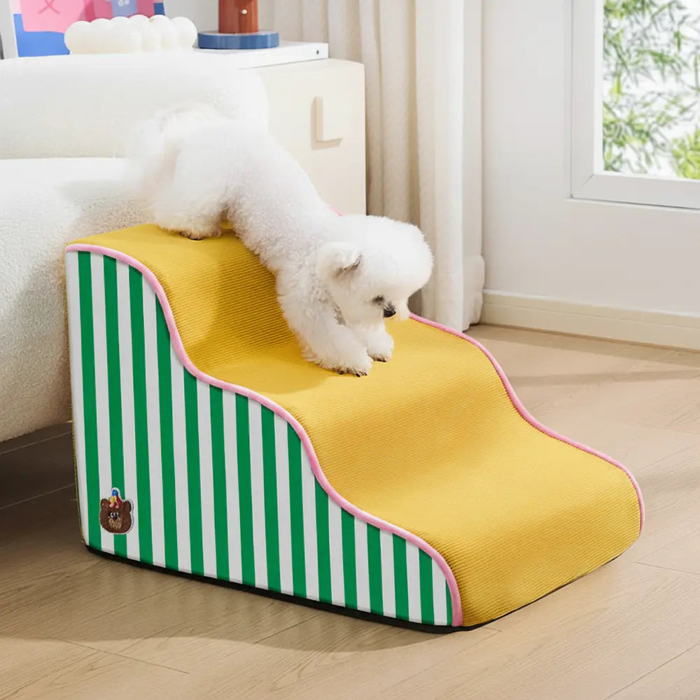 Orthopedic Dog Stairs That Protect Joints | Foam Steps & Non-Slip Base