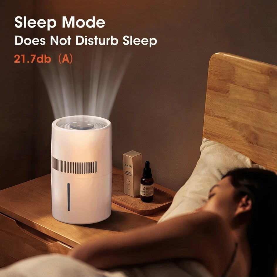 4L Mist-Free Humidifier for Pet Homes | HEPA Filter & Quiet Sleep Mode