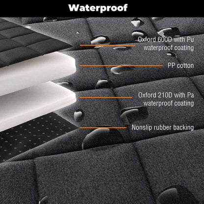 2-in-1 Dog Car Bed & Seat Cover | Anti-Slip Waterproof Machine-Washable