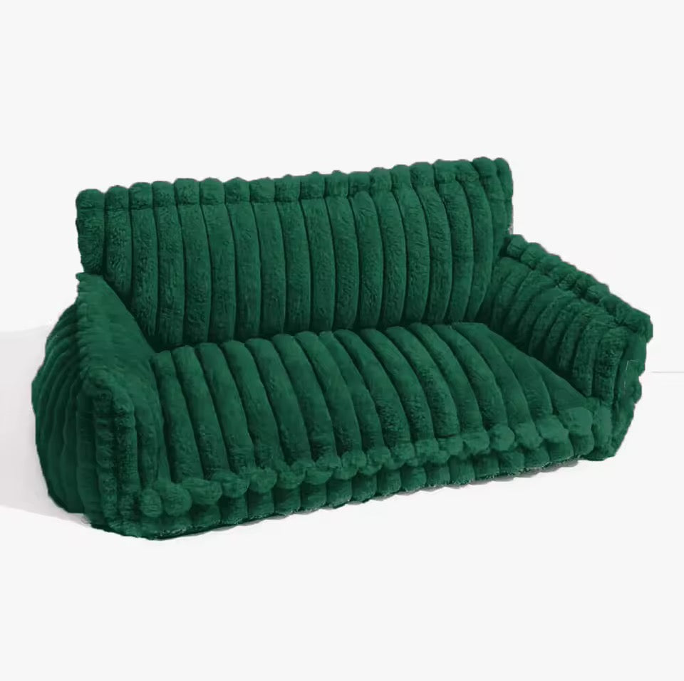 Orthopedic Dog Bed with Elevated Headrest