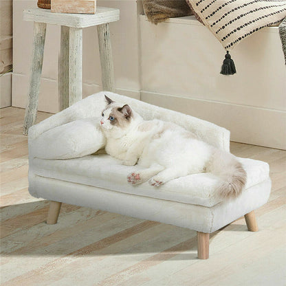 Elevated Pet Sofa Bed for Cats & Small Dogs