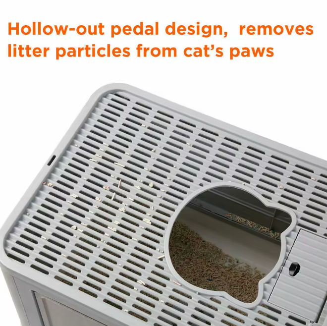 Foldable Enclosed Cat Litter Box | Dual-Entry Design & Easy Clean