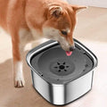 Spill-Proof Dog Water Bowl | 304 Stainless Steel Floating Disc &