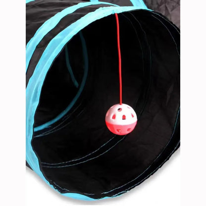Foldable Cat Play Tunnel with Crinkle Sound