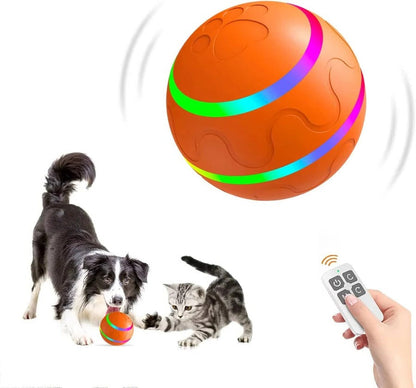 Motion-Activated Pet Ball with Remote & LED