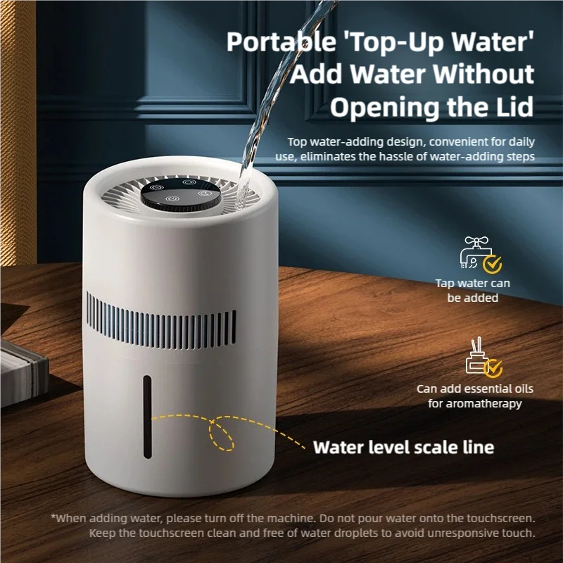 4L Mist-Free Humidifier for Pet Homes | HEPA Filter & Quiet Sleep Mode