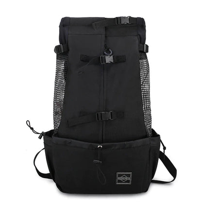 Ergonomic Dog Backpack Carrier | Breathable Mesh & Built-In Safety