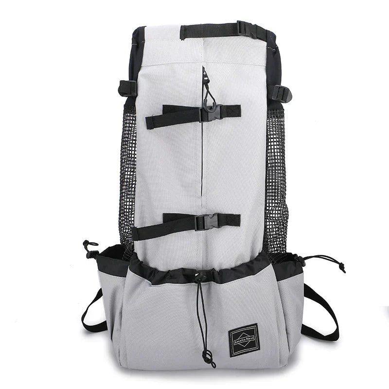 Ergonomic Dog Backpack Carrier | Breathable Mesh & Built-In Safety