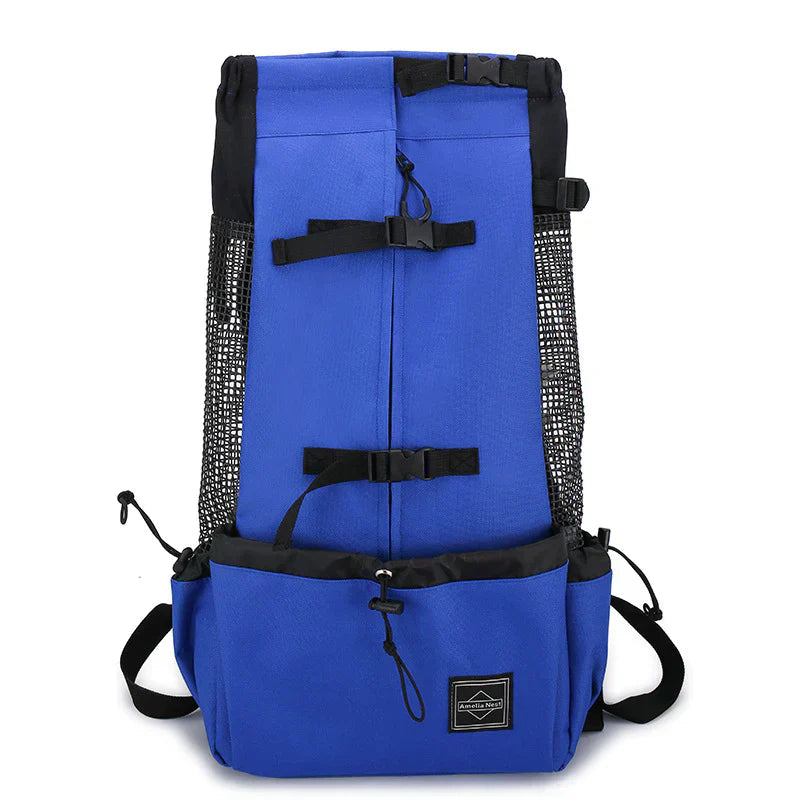 Ergonomic Dog Backpack Carrier | Breathable Mesh & Built-In Safety
